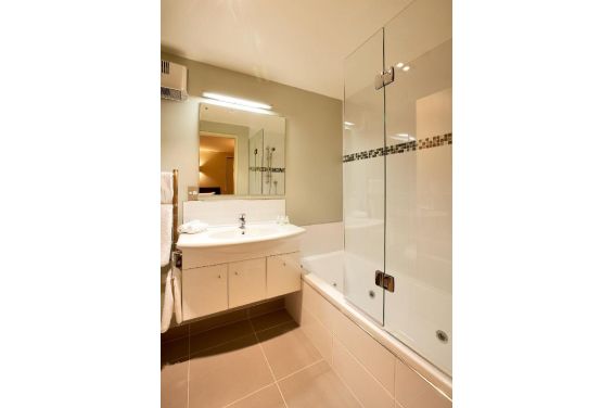 1-Bedroom Apartment: bathroom